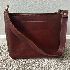 Portland Leather Goods C Grade Cognac Triangle Bag